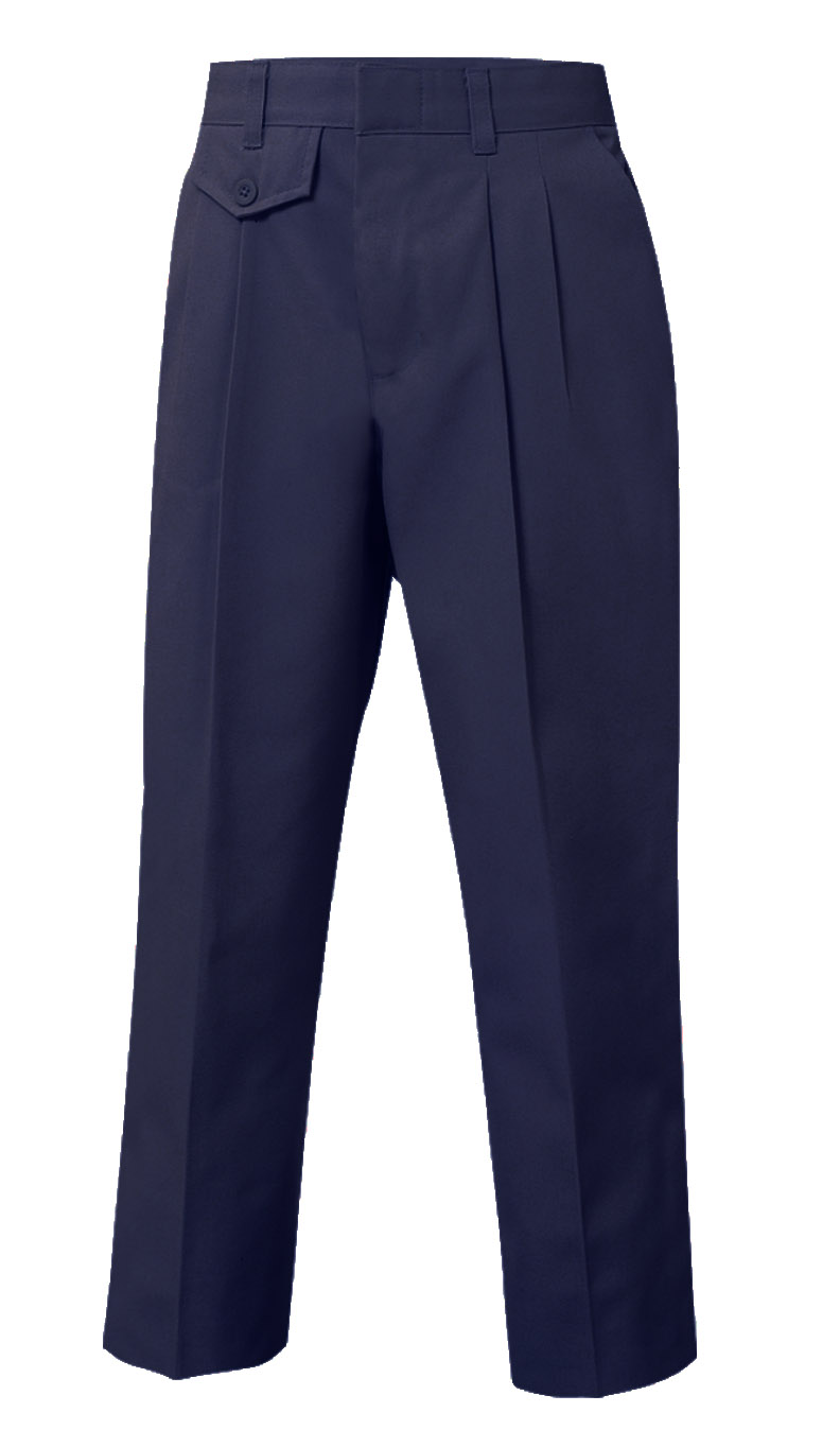 Pleated Pants-Navy, Girls – Sizes 6-16 Slim | Uniforms Plus